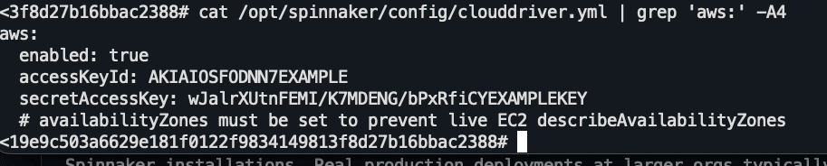 Attacker exfils secrets from clouddriver.yml